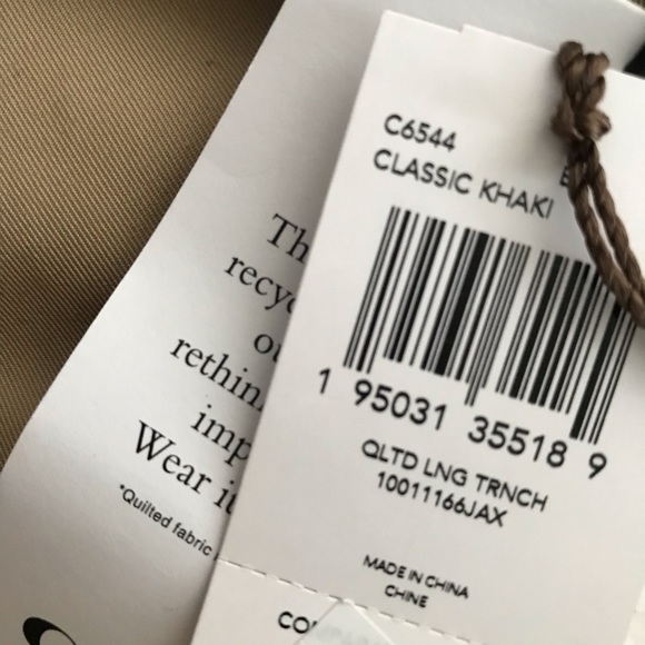 Quilted Long Trench COACH - Picture 10 of 11